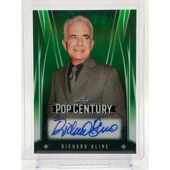 2025 Leaf Pop Century Richard Kline Prismatic Green Auto 5/5 SP Three’s Company - Picture 1 of 2